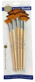Juego de pinceles abanico Artist Brush 6 piezas
