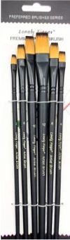 Set de pinceles plano Lonely Finger 6 unidades