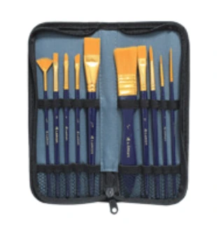 Juego de pinceles Nylon con estuche Lancer 10 Piezas